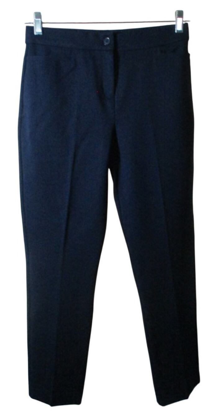 Susan Graver Women's Petite Blue Stretch Straight Leg Dress Pants NWOT Size SP